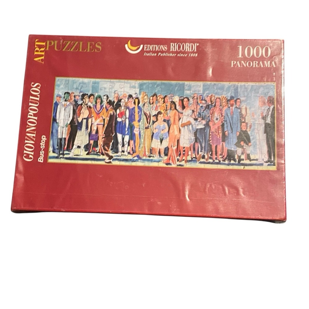 Giovanni Bus-Stop Panorama 1000 Piece Puzzle Editions Ricordi Sealed